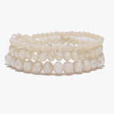 89267, MULTI LAYERED BEADED STRETCH BRACELET