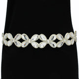 89330, HANDMADE CRYSTAL RHINESTONE WEDDING BELT/ HEADBAND