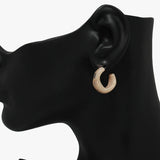 89367, CELLULOID ACETATE SMALL HOOP EARRING