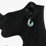 89367, CELLULOID ACETATE SMALL HOOP EARRING