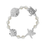 89402, SEA LIFE PEARL STRETCH BRACELET