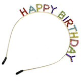 89412, "HAPPY BIRTHDAY" RHINESTONE HEADBAND