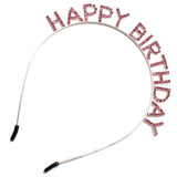 89412, "HAPPY BIRTHDAY" RHINESTONE HEADBAND