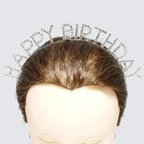 89412, "HAPPY BIRTHDAY" RHINESTONE HEADBAND
