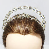 89415, GEOMETRIC MULTI RHINESTONE DOUBLE HEADBAND