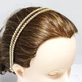 89416, 2 LINE RHINESTONE HEADBAND