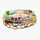 89452, MULTI LAYERED BEADED STRETCH BRACELET