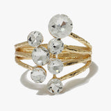 89478, BUBBLE RHINESTONE CUFF BRACELET