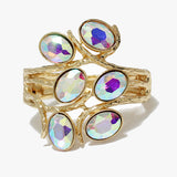 89479, OVAL RHINESTONE BANGLE BRACELET