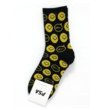89501, SMILE HAPPY FACE PRINT SOCKS