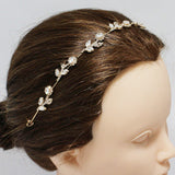 89537, FLOWER CRYSTAL RHINESTONE WEDDING HAIR VINE