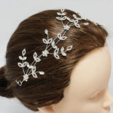 89541, BRIDAL FLORAL CRYSTAL RHINESTONE WEDDING HAIR VINE
