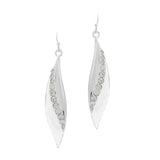 89547, EPOXY WITH RHINESTONE WAVY EARRING