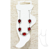 89659, MULTI RHINESTONE ANKLET