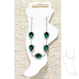89659, MULTI RHINESTONE ANKLET