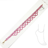 89660, CRYSTAL EMBELLISHED RHINESTONE ANKLET