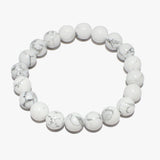 89663, NATURAL GEMSTONE BEADED STRETCH BRACELET
