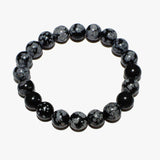 89663, NATURAL GEMSTONE BEADED STRETCH BRACELET