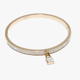 89670, PADLOCK CHARM STAINLESS STEEL BRACELET