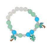 89692, TROPICAL CHARM BEADED STRETCH BRACELET
