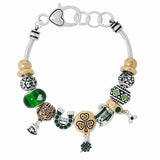 89729, SAINT PATRICK CLOVER CHARM BRACELET