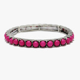 89742, WESTERN TURQUOISE STONE STRETCH BRACELET