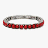 89742, WESTERN TURQUOISE STONE STRETCH BRACELET