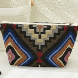 89746, BIG AZTEC PATTERN POUCH