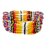 89803, WESTERN SEED BEADED STRETCH BRACELET