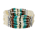 89803, WESTERN SEED BEADED STRETCH BRACELET