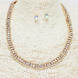 89953, RHINESTONE ACCENT TWISTED CHAIN NECKLACE