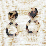 89959, TORTOISE ACETATE EARRING