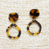 89959, TORTOISE ACETATE EARRING