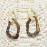 89962, GEOMETRIC CELLULOID ACETATE EARRING