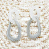 89962, GEOMETRIC CELLULOID ACETATE EARRING