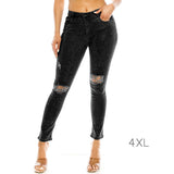 89994, BLING EMBELLISHED DENIM STRETCH SKINNY JEANS