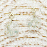 90018, PRESSED PEARLS & PETALS ACRYLIC EARRING