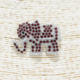 90076, ELEPHANT CRYSTAL RHINESTONE PIN BROOCH