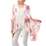 90125, FLORAL PRINT KIMONO