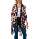 90126, FLORAL PRINT KIMONO