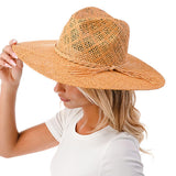 90130, WIDE BRIM STRAW PANAMA HAT