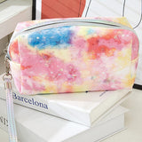 90135, GLITTER STAR & TIE DYE COSMETIC POUCH BAG