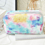 90135, GLITTER STAR & TIE DYE COSMETIC POUCH BAG