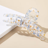 90156, SINGLE KNOT MIXED PATTERN HAIR CLAW HAIR CLIP