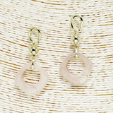 90161, GEOMETRIC CELLULOID ACETATE EARRING