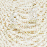 90163, ACRYLIC ACCENT ROUND EARRING