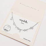 90226, DAINTY HAMSA HAND CHARM WITH CUBIC ZIRCONIA ANKLET