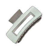 90243, RECTANGLE SOLID COLOR HAIR CLAW, HAIR CLIP