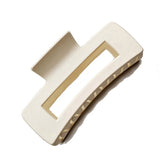 90243, RECTANGLE SOLID COLOR HAIR CLAW, HAIR CLIP