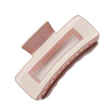 90243, RECTANGLE SOLID COLOR HAIR CLAW, HAIR CLIP